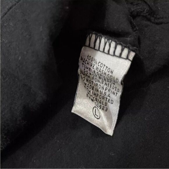 TRULY MADLY DEEPLY Womens L Crop Tee Daisy Black Nature Classic Boho Basic L - Picture 8 of 16